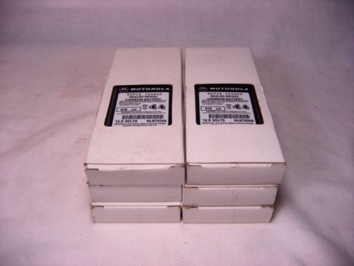 Lot of 6 motorola rapid charge nln7434a 12.5 v (nos) (nib) for sale