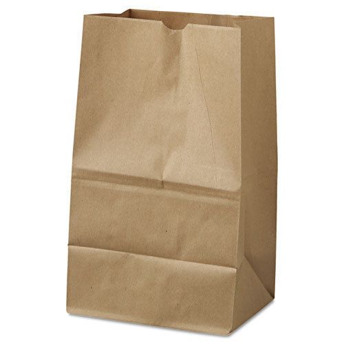 20# Squat Paper Bag, 40lb Kraft, Brown, 8 1/4 x 5 15/16 x 14 3/8, 500/Pack