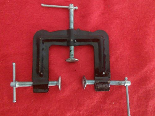 Vintage C-CLAMPS MACHINIST TOOL THREE WAY C CLAMP Woodworking
