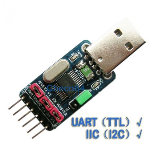 Usb to i2c iic uart ttl master adapter converter stc isp download + sample code for sale