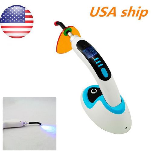 USA  BLUE LED Dental Curing Lamp Wireless Cordless1800MW + Whitening Accelerator