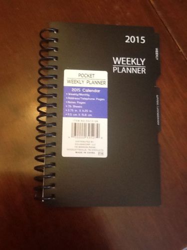 2015 weekly pocket planner for sale