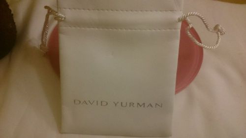 David Yurman Jewelry Storage Pouch in White  Brand New