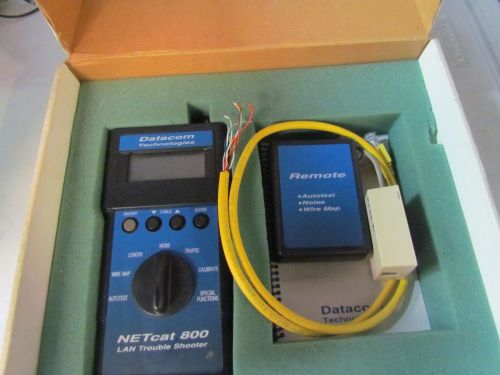 Datacom NETcat 800 LAN Troubleshooter Cable Tester w/Remote Free Shipping Incl