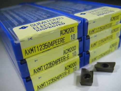 LOT ( 60 ) SUMITOMO AXMT123504 MILLING END MILL FACEMILL CARBIDE INSERTS TOOLS