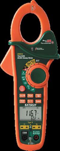 Extech ex623 dual type clamp meter w/ac/dc,trms,k for sale