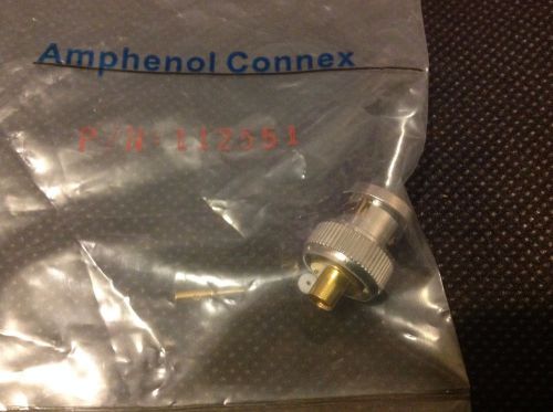 Amphenol 112551 RF Connector BNC Straight Solder Plug .141 Semi Rigid