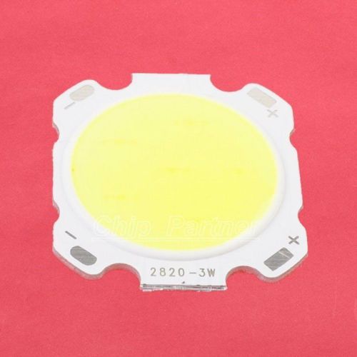 3w pure white cob high power led roundness led light emitting diode for sale