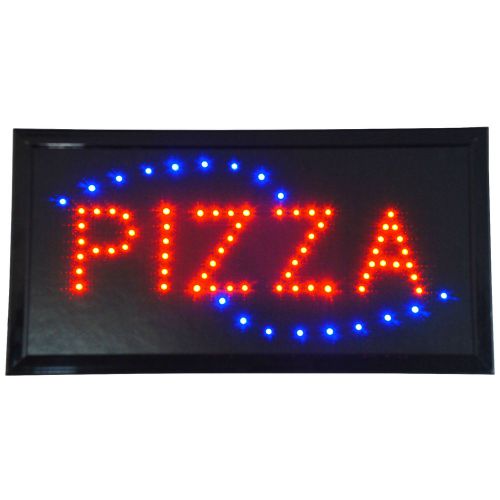 Animated PIZZA restaurant Open LED Sign neon Light pie italian sports Bar Pub