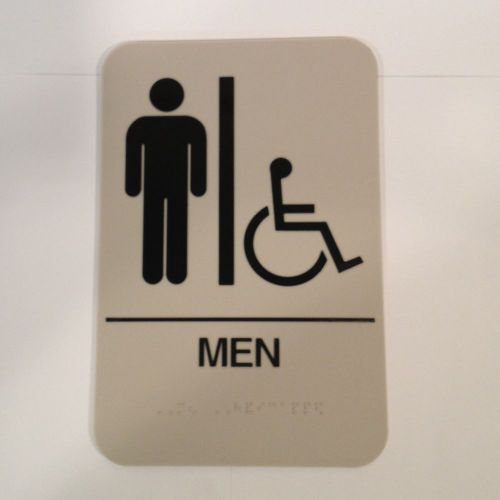 DON-JO MFG INC. Men&#039;s Handicap restroom sign