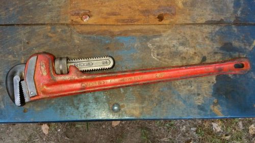 Ridgid 24&#034; heavy duty pipe wrench for sale