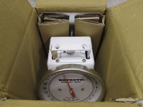 Detecto pt-25-r (pt25r) petite top loading dial scale-25lb capacity new kitchen for sale
