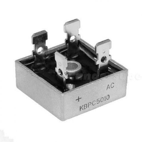 1pcs New High Current 50A 1000V Metal Case Full Bridge Rectifier KBPC5010 CSCG