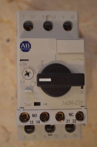 Allen bradley motor protection circuit breaker 140m-c2e-b63 with  140m-c-afa11 for sale