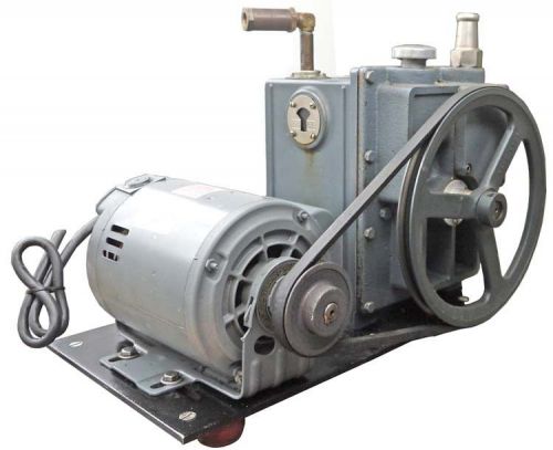 Welch 1402 duo seal belt-driven vacuum rotary pump +dayton 1725rpm motor parts#1 for sale