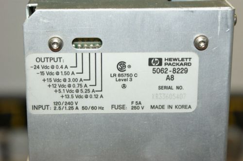 HP/ Agilent 8594 Series Spectrum Analyzer Power Supply PN: 5062-8229. Last One!