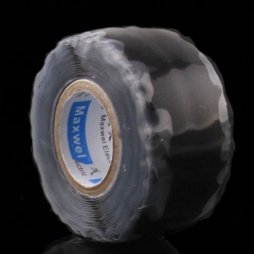 Useful Waterproof Silicone Repair Tape Bonding Rescue Self Fusing Wire Black