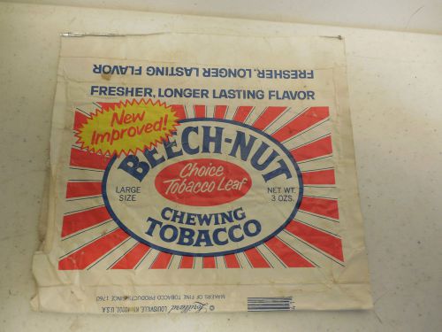 BEECH-NUT CHEWING TOBACCO WRAPPER NEW IMPROVED. ME4