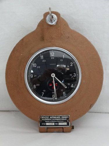 Vintage kienzle timer chart graph 7j working clock western germany nr for sale