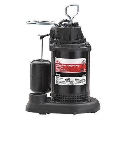Ace 1/2 hp submersible sump pump for sale