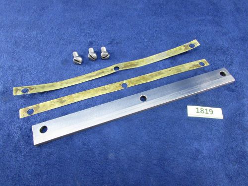 Atlas tv48 10&#034; metal lathe carriage front bearing plate &amp; shims (#1819) for sale