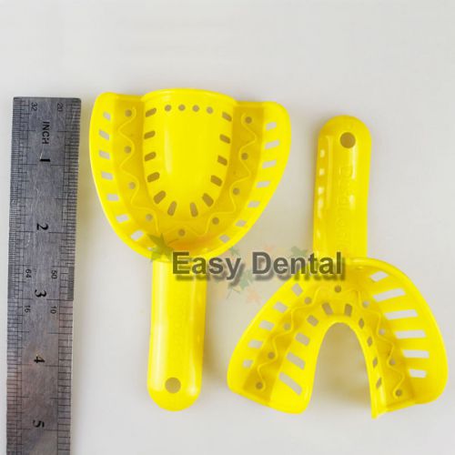 12pcs Oral Plastic Impression Tray Dental Mouth Autoclavable Retention Dentist