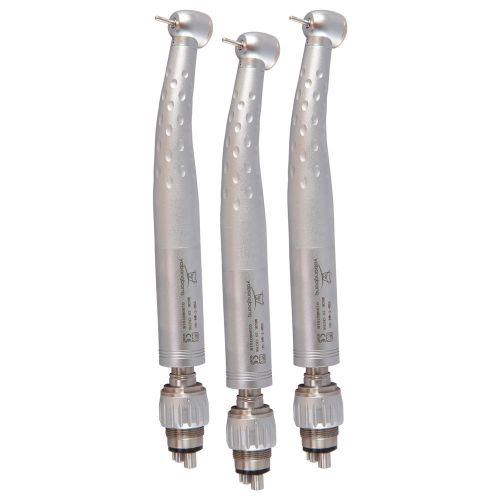 3pc Dental High Speed Handpiece Large Head W/ Coupler 4H KAVO Push Type GD4