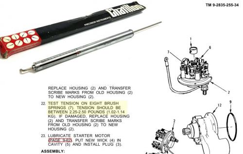 Chatillon 719-5 push/pull gauge 5 lb spring resiliency tester for motors starter for sale