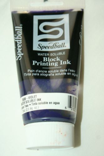 speedball block printing ink violet water solule FREE SHIPPING