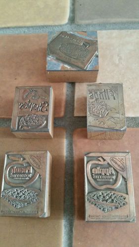 Letter press Nabisco advertising lot