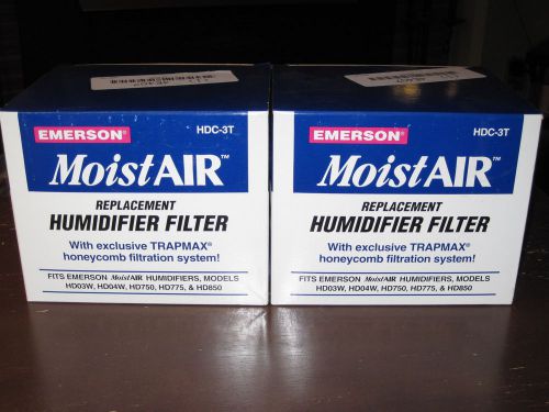 LOT OF TWO EMERSON MOIST AIR REPLACEMENT HUMIDIFIER FILTERS -- #HDC-3T -- NEW!!!