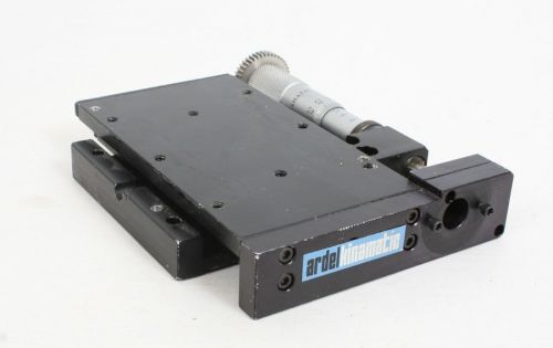 Ardel kinamatic 3x3&#034; linear stage 1&#034; movement with micrometer for sale