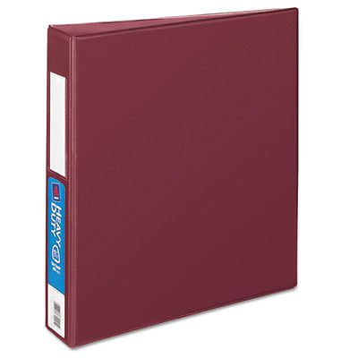 Heavy-Duty Binder with One Touch EZD Rings, 1 1/2&#034; Capacity, Maroon 21002