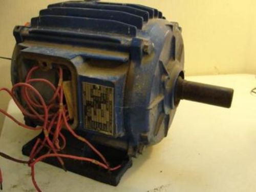 22712 Used, Elektrim LR40599 Motor, 1 HP, 3 Phase