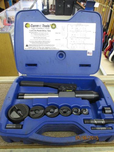 CURRENT TOOLS MODEL 1700 HYDRAULIC PUNCH DRIVER SET IN CASE- FREE SHIPPING