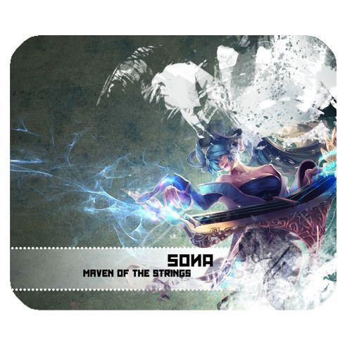 Sona LOL Gaming Design For mousepad mouse mat anti slip High Quality