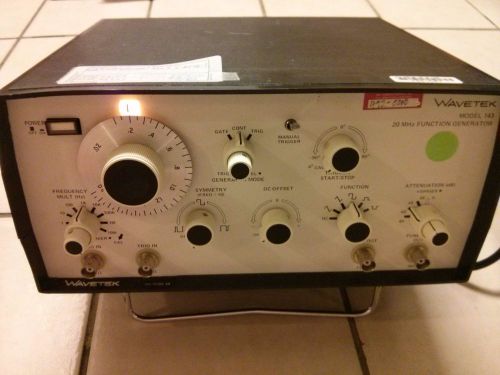 Wavetek model 143 20 mhz function generator generating system 48-66 hz frequency for sale