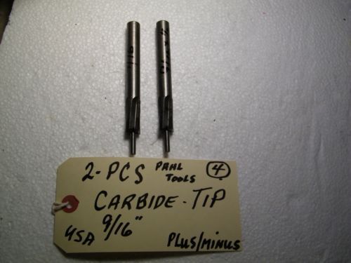 2-PCS-INTERCHANGEABLE COUNTERBORES- CARBIDE TIP -, 9/16&#034;,  USED USA