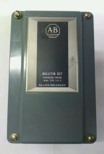 Allen Bradley 837 Temperature Control Switch 140-290°F Series A