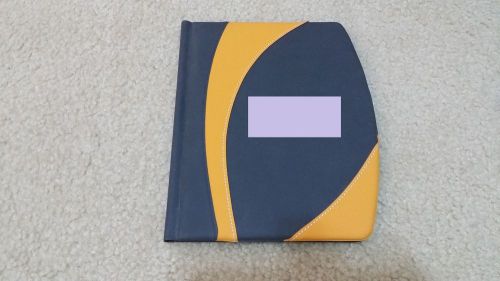 Soft Padded Organizer Portfolio for Note Pad - Orange &amp; Gray