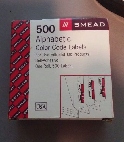 Smead 67071 bccr-a bar-style color-coded alphabetic label - a - 1.25&#034; for sale