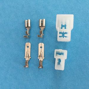 Kit 2 way-t faston terminal &amp; connectors - 6 pcs, 6.3mm, .250 series, 14-18 awg for sale