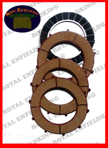 5 X NEW ROYAL ENFIELD BULLET 4 CLUTCH PLATE FRICTION KIT
