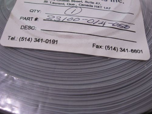 50 ft. roll of hitachi 23100-014 flat ribbon cable 14 conductor 28awg 300v gray for sale