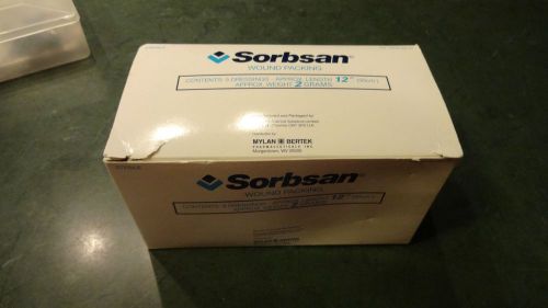 Sterile Sorbsan Wound Packing Box of 5 Dressings 12&#034; in length NIB #62794-093-47