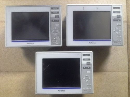 BULK LOT OF 3 KEYENCE CV-751 PANEL VIEW CONSULE USED AS IS