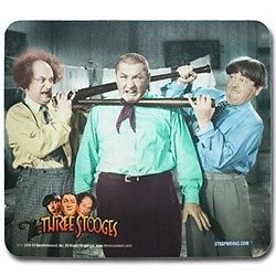 Three Stooges Mouse Pad In a Bind