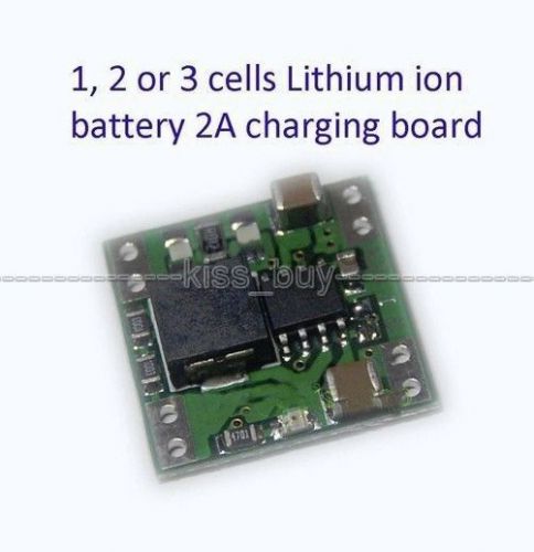 1, 2 or 3 cells 1-2A Lithium ion Battery Charger Module PCB 18650 iphone 14450