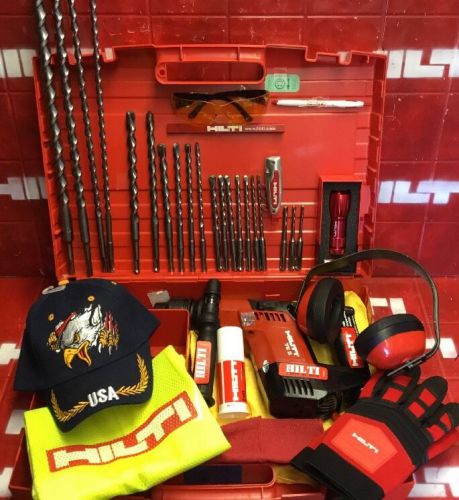Hilti te 5 hammer drill, l@@k, free extras, loaded bits, great, fast shipping for sale
