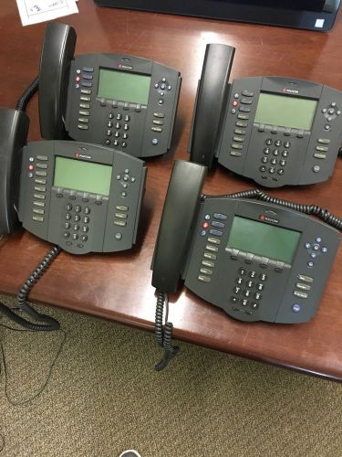 Lot Of 4 Polycom SoundPoint IP 501 SIP Telephones - Excellent cond